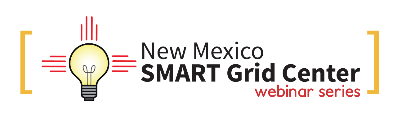 nm smart grid center webinar series in stylized text